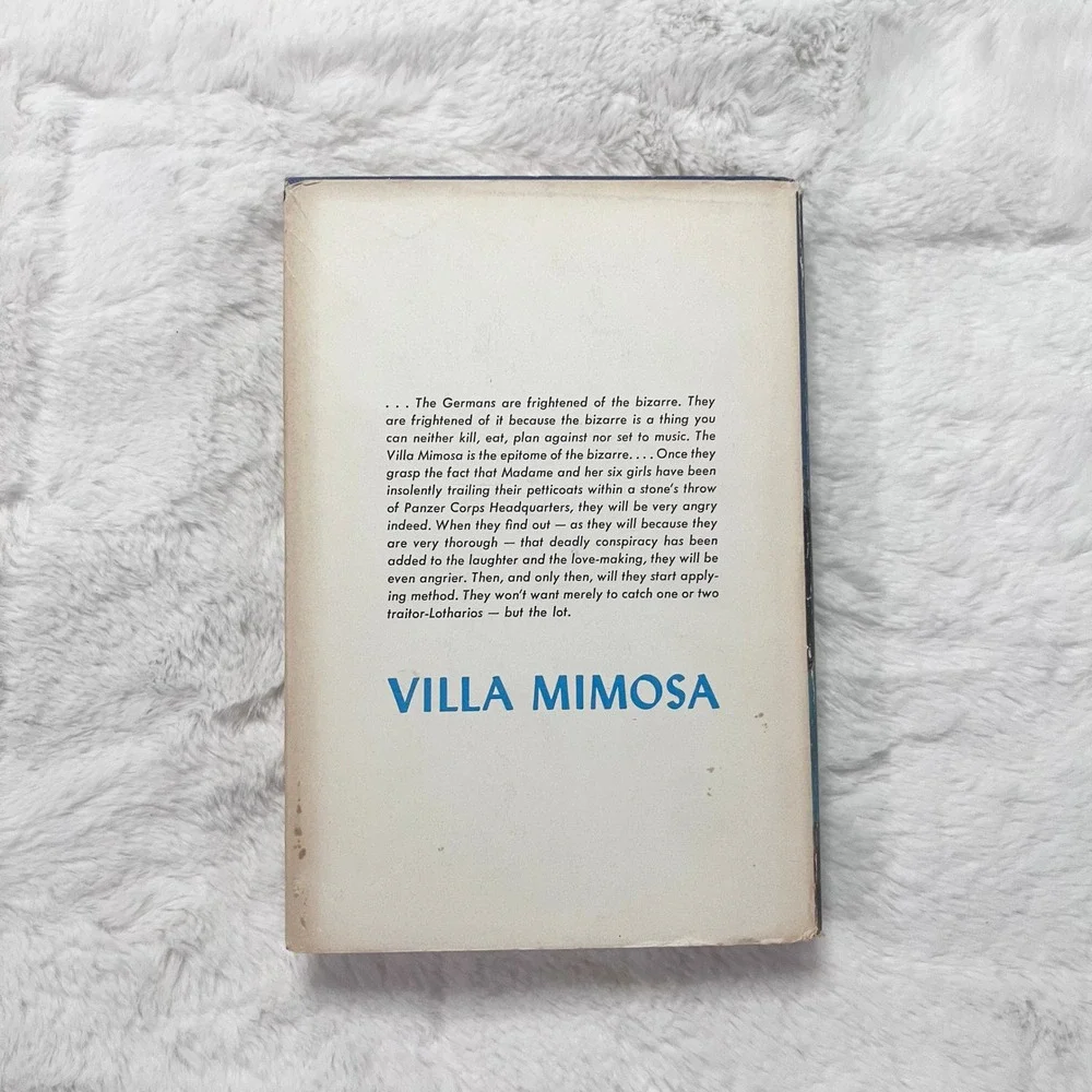 Villa Mimosa Jerrard Tickell 1960 First Edition Hardcover Fiction Book WWII